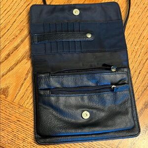 Black Leather Crossbody Bag